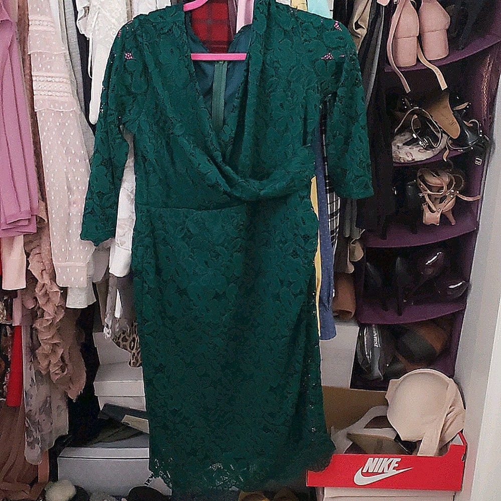 Dark green dress